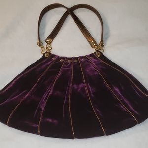 Bliss lau velvet accordion bag